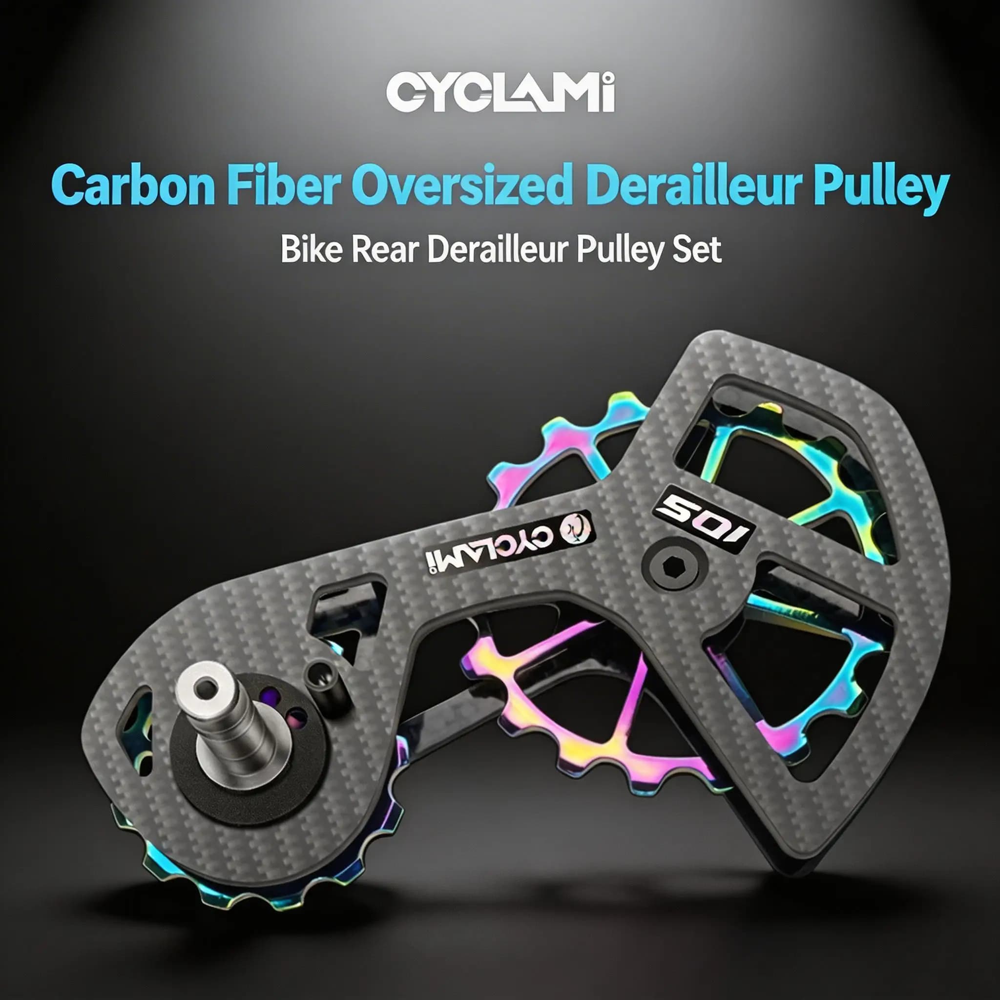 Road Bike Rear Derailleur Pulley Wheel Ceramic Bearing Carbon Fiber Lightweight for Shimano 105 5800 UT 6800 R7000 R8000