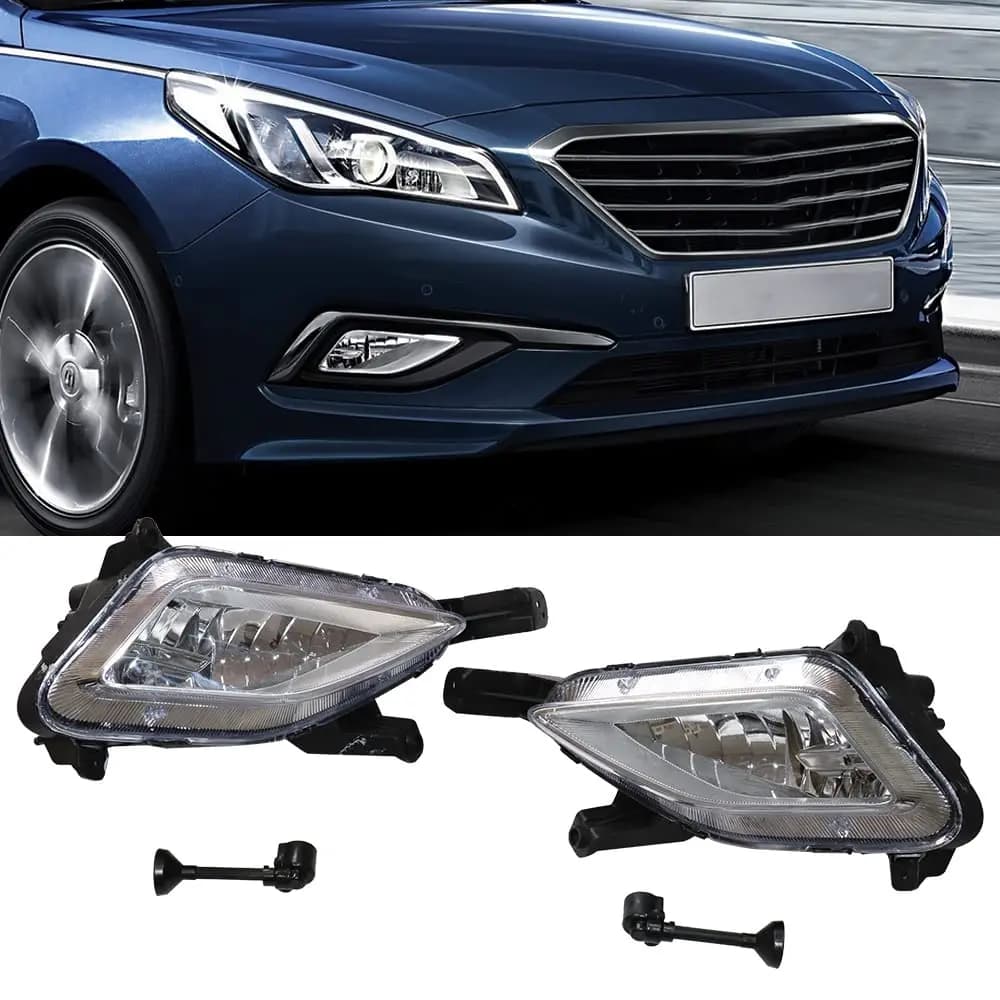 Piaoyue- per 2015 2016 2017 Hyundai Sonata Standard Berlina Fendinebbia Alogena Lampada di marcia diurna Driver sinistro + Passeggero destro Si
