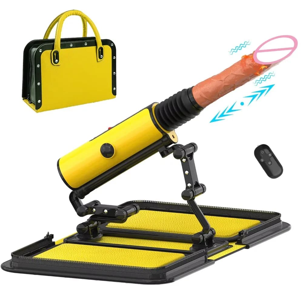 Pistola del sesso per masturbazione con telecomando, riscaldamento, vibrazione, spinta, macchina automatica per dildo, per donne, giocattolo del sesso inseribile lesbico
