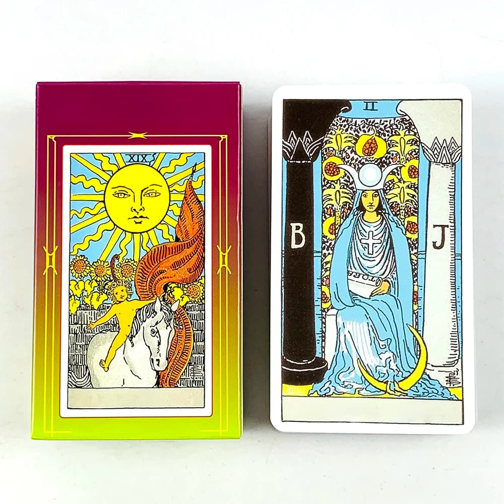 Mazzo di carte dei tarocchi in versione russa Giochi per feste Edizione di divinazione del destino Giochi Borad, regali di Halloween e Natale