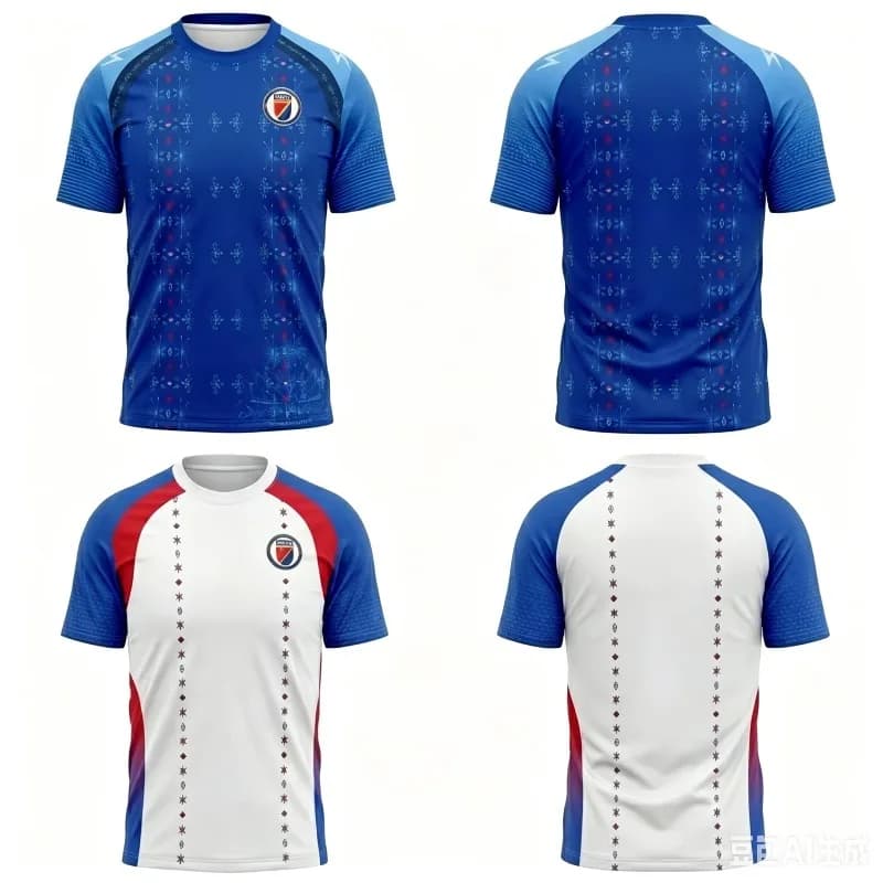 2026 Haiti Short Sleeve Shirt Team Kids Breathable Sportswear Training T-shirt Graphic Tee Tops