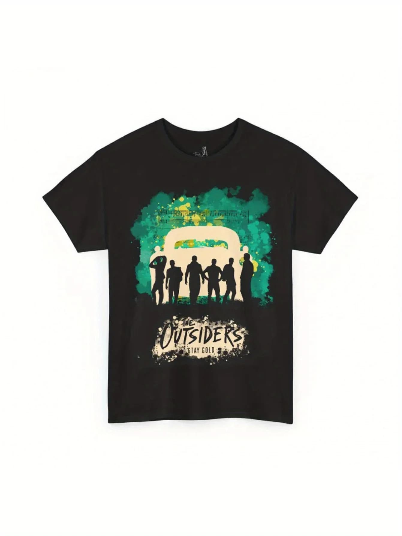 T-shirt a maniche corte da uomo con stampa frontale musicale Foreigner Broadway