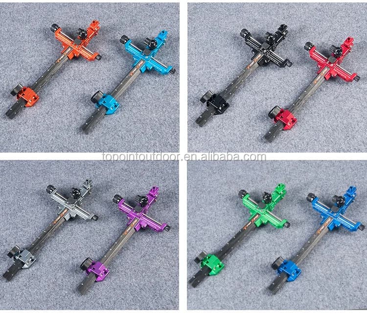 Mirino per Arco Compound Topoint Archery in Carbonio, Mirino TP8810, Mirino Micro-regolabile per Archi Compound