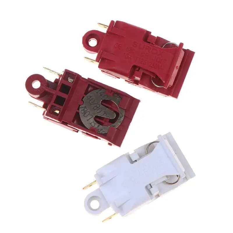 2Pcs 250V Electric Kettle Thermostat Power Switch 16A 30A Wear Resistant Jump Switch for Household Kettle Replacement Parts