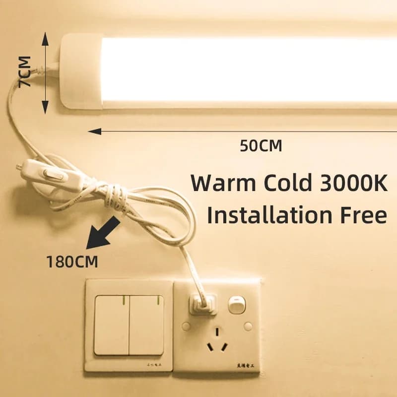 Lampada da tavolo a LED luce per armadietto luminosità adattiva protezione per gli occhi studio lampada da tavolo per ufficio lettura da comodino luci notturne per armadio cucina