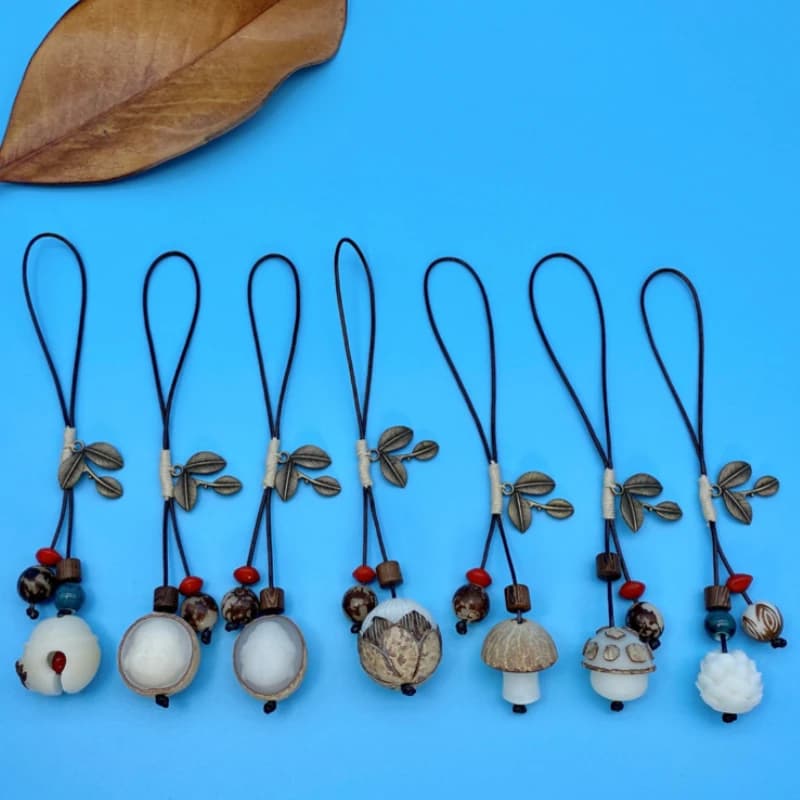 Bodhi Seed Natural Pendants Hanged With Lotus Flower Beads Guanyin Head Buddhism Bag Healing Meditation Amulet Woman Jewelry Gift