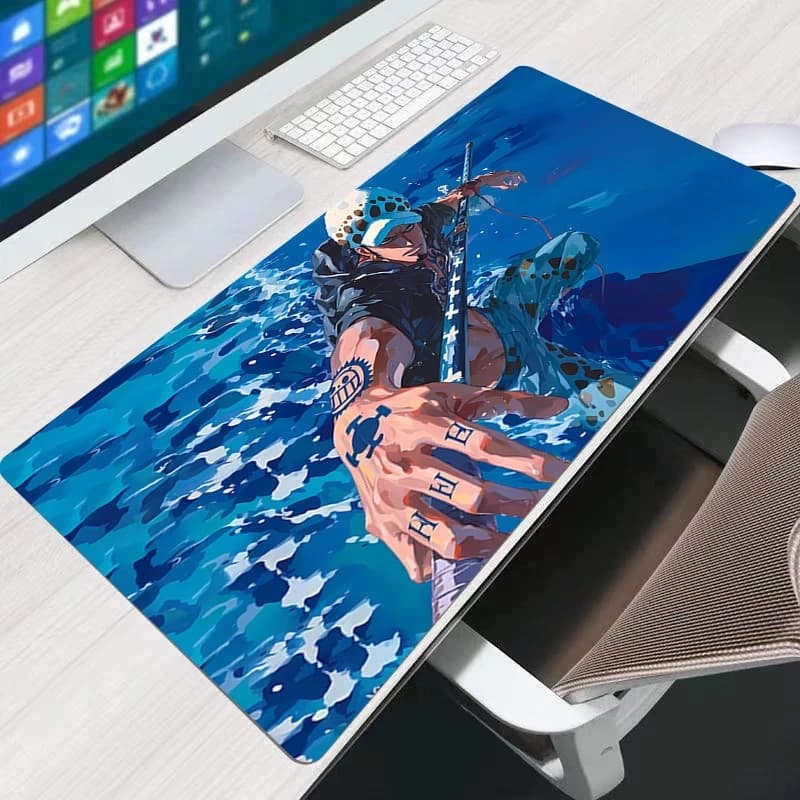 Tappetino per Mouse Varmilo 90x40cm, Accessori per Gaming Anime One Piece, Tappeto XXL da Scrivania, Morbido Mousepad