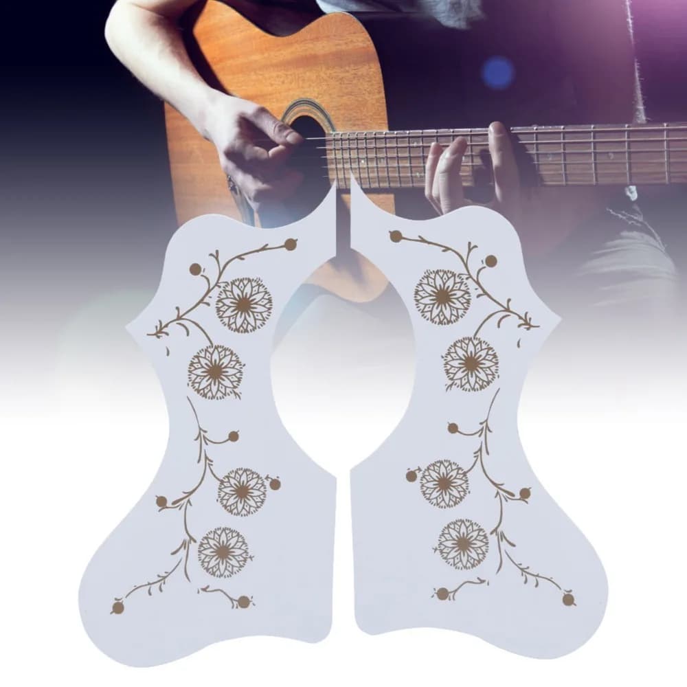 2 Pezzi ​ Protezione in Plastica per Chitarra ​ ​ Adesivo autoadesivo nero/rosso/bianco/marrone ​ Pick Guard ​ Installazione Semplice ​ ​ Anti-graffio ​ Piastra Protettiva per Chitarra