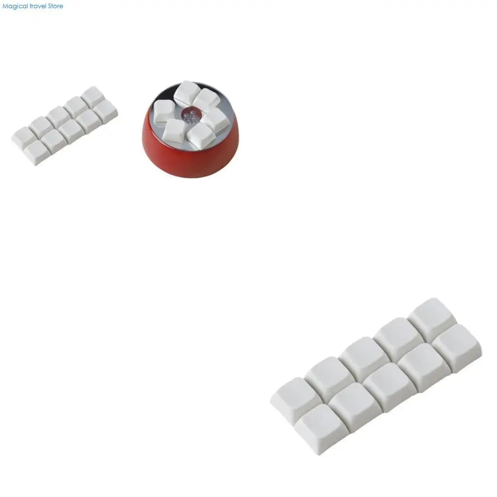 N2UB Ceramic Texture Resin Keycaps Smooth Glaze Keyboard Keycap for Mechanical Keyboard Keycap Gift