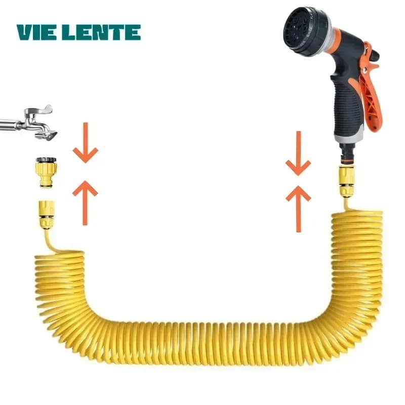 Interfacce multiple Spray Irrigazione del prato Lavaggio auto multifunzione Tubo flessibile per utensili manuale durevole ad alta pressione Ugello spruzzatore Giardino