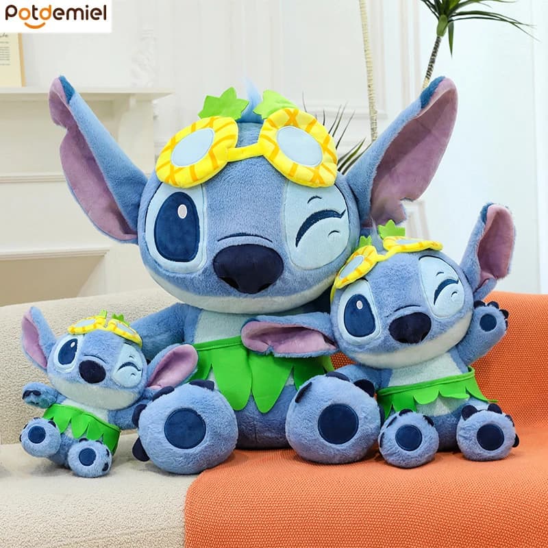 Disney Stitch Summer Series - Ciondolo per Zaino, Peluche, Cartone Animato, Bambola Carina, Cuscino Decorativo, Giocattoli per Bambini, Regalo