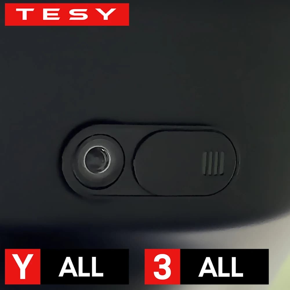 Car Camera Cover for Tesla Model Y 3 Cybertruck All Webcam Slide Blocker Privacy protection compatible with tablet PC Laptop iPad