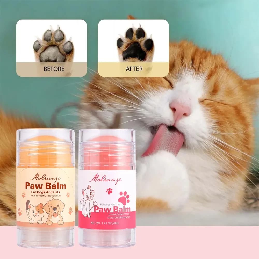 Pet Paw Balm Stick Moisturizing Anti Dry Cracking Paw Pad Softening Cream for Dogs Cats Kitten Puppy Foot Care Wax