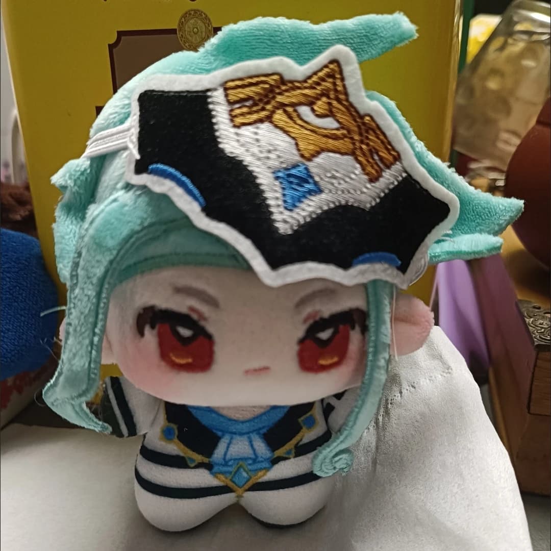 10cm Genshin Impact The Doctor Il Dottore Plushie Dolls Removeable Mask Cosplay Plush Doll Toys Pendants Birthday Xmas Gift