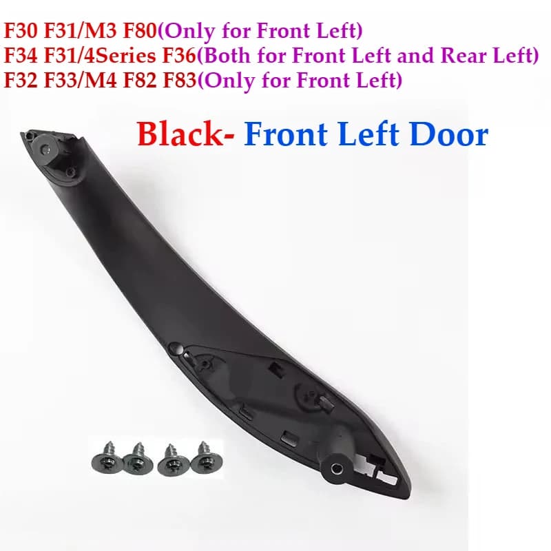 F30 F80 F31 F32 1 Pcs Plastic ABS F30 Single Interior Door Inner Inside Pull Handle For BMW 3 4 Series M3 M4 F33 F34 F35 F36 F82