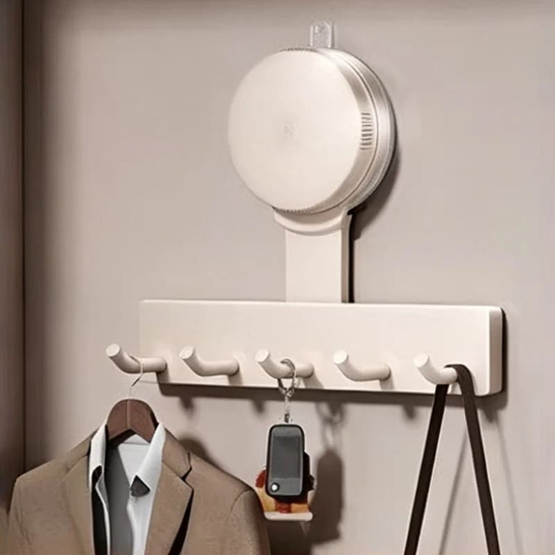 Ganci a ventosa senza foratura, organizer multifunzionale per armadi e cucine, porta tazze e scaffale portaoggetti