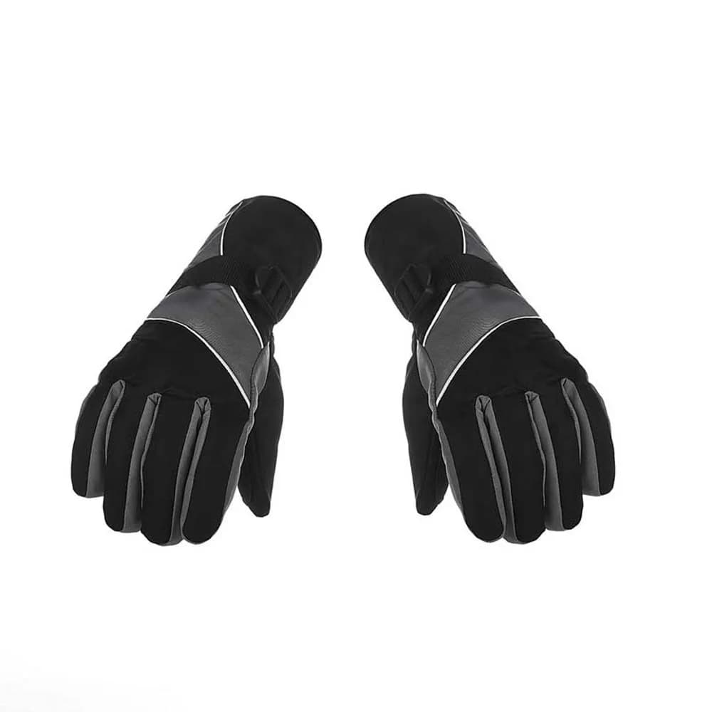 Guanti anti-freddo da sci in cotone PP Touch screen morbido Guanti antivento unisex Guanti da dito ispessiti con colori a contrasto anti-smarrimento