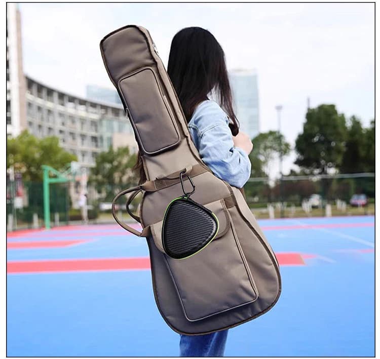 Custodia per plettri per chitarra Custodia rigida per plettro in EVA Custodia per plettro per chitarra folk portatile per accessori di ricambio per chitarra da viaggio