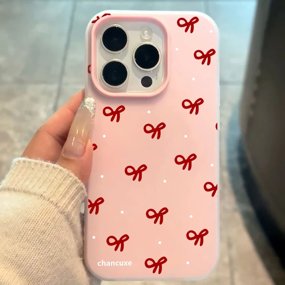 Minimalist Bow Girl INS Phone Case for Samsung Galaxy A16 A15 S26 S25 S24 A55 A35 A36 A56 Ultra S23 S21 S22Plus Silicone Cover