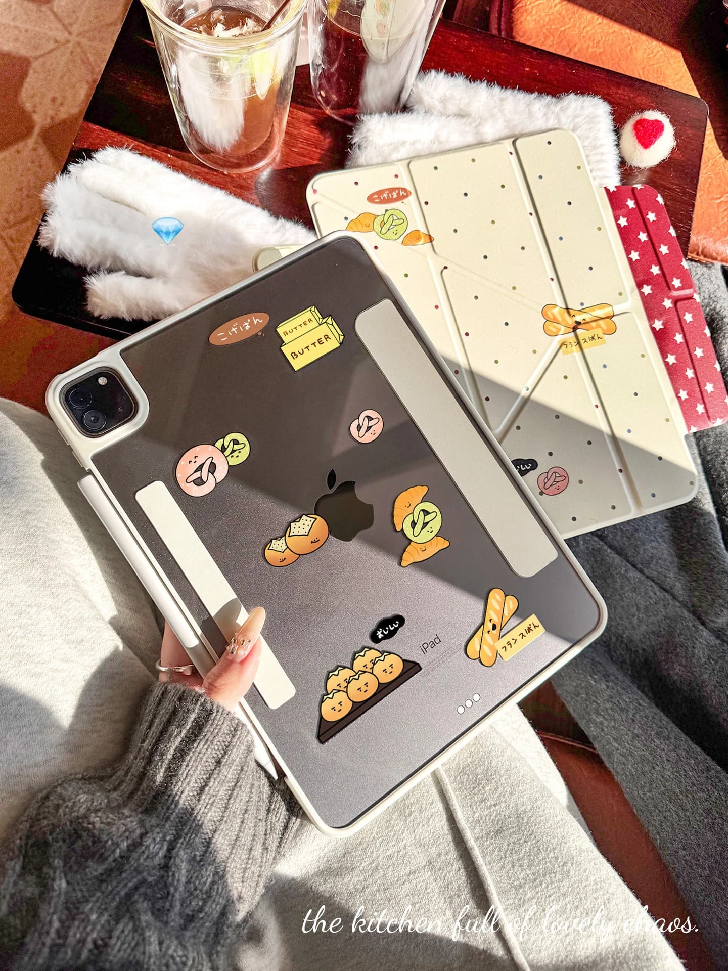 Dough Escape Detachable 3+Y Fold Case for iPad 10/11, 2026 Air11, 2025 Pro11, Mini6/7, Magnetic Buckle Pencil Pocket