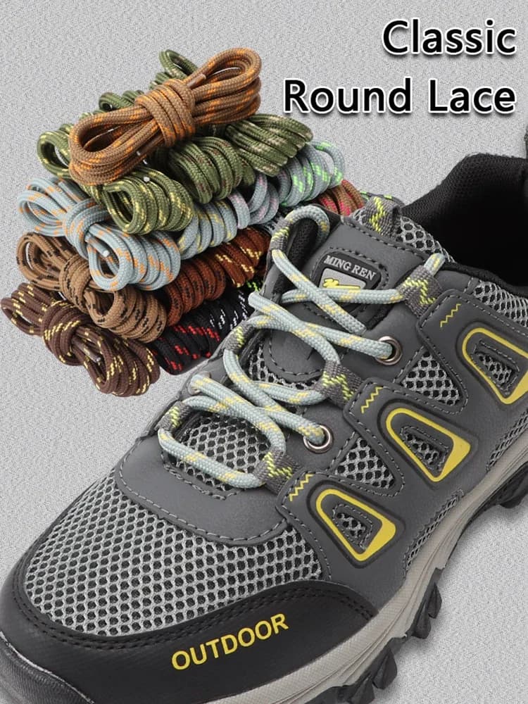Lacci per scarpe sportive da trekking rotondi lacci per scarpe in poliestere durevoli Sneakers da esterno stivali lacci per accessori per scarpe 100/120/140/160cm