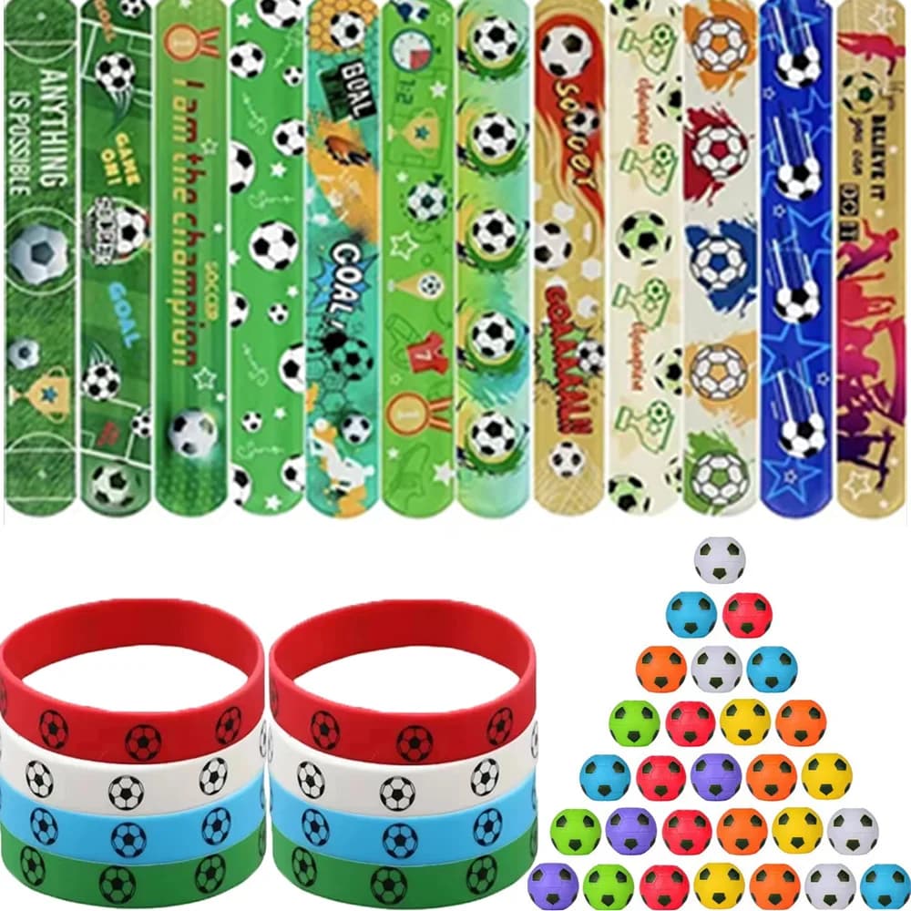 Mini Fidget Spinners pallone da calcio calcio braccialetto in Silicone bomboniere braccialetto calcio sport Party Boy Toy Party Supplies