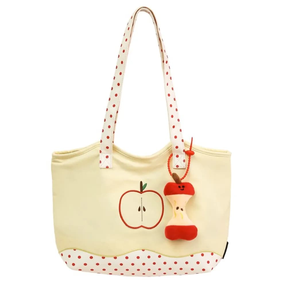 Borsa per messaggi All-match Borsa a tracolla per frutta Borsa divertente casual Harajuku Borsa tote in nylon stile coreano tinta unita da viaggio