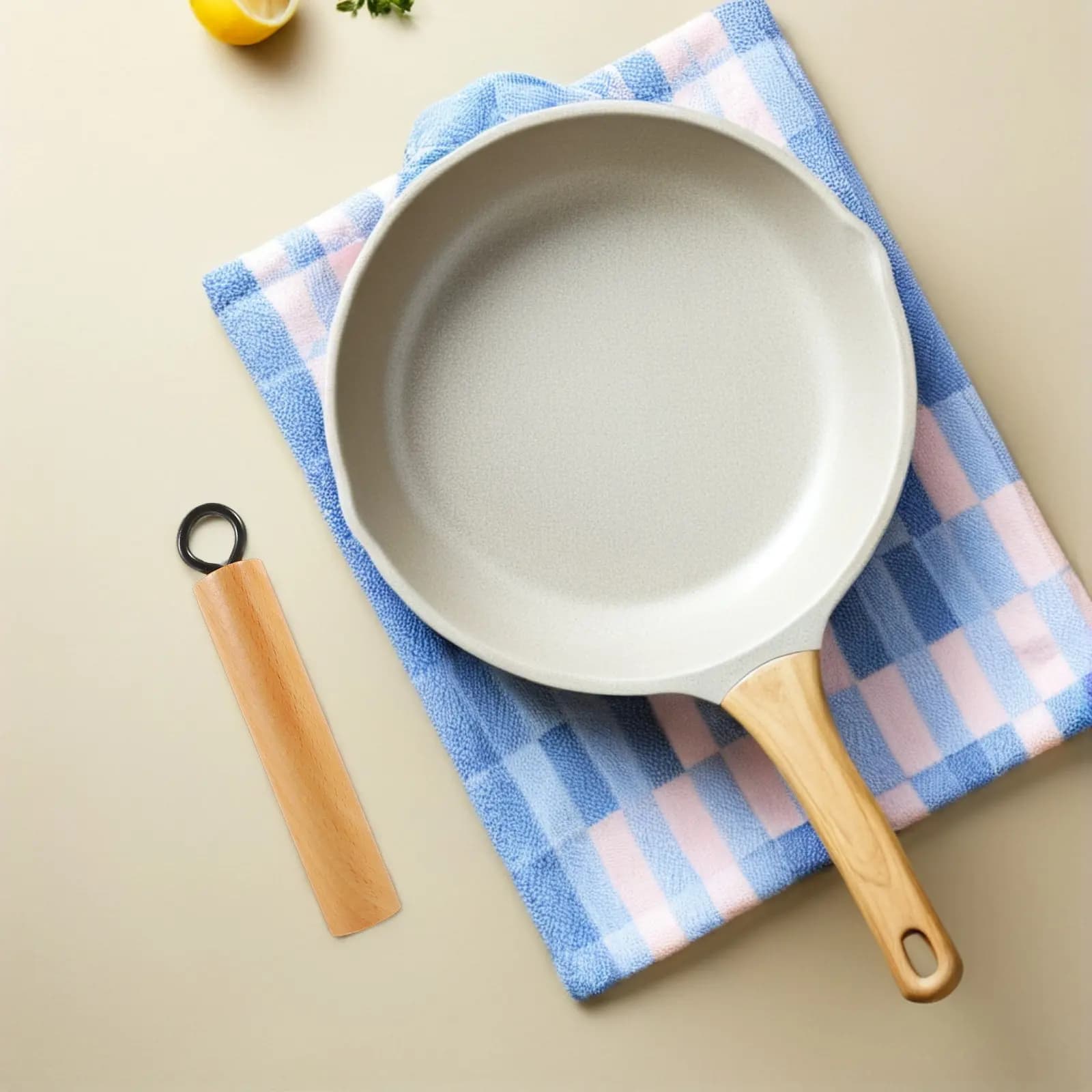 Manico in Legno di Ricambio per Pentole, Staccabile, Resistente al Calore, Ergonomico, Impugnatura Lunga Universale per Padelle, Wok, Pentole per Latte