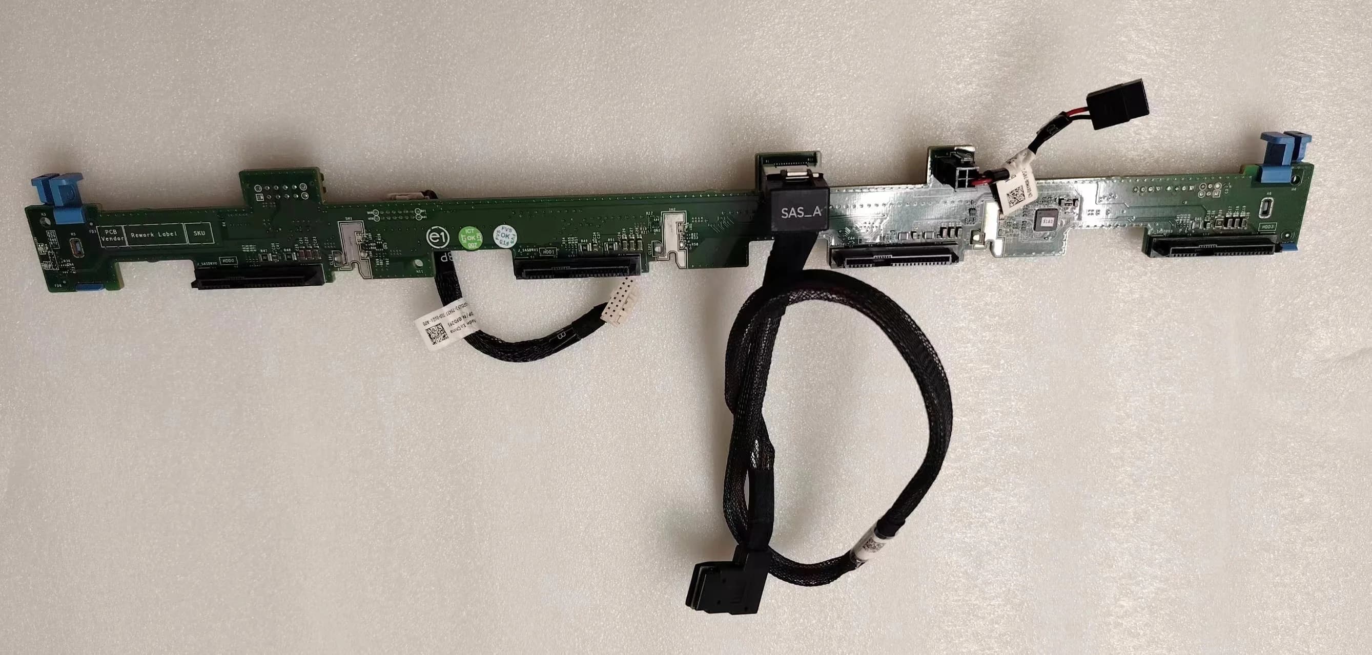 HDD 4 BAY BACKPLANE 3.5" LFF SAS SATA for DELL POWEREDGE R320 R420 SERVER P7H13 0P7H13