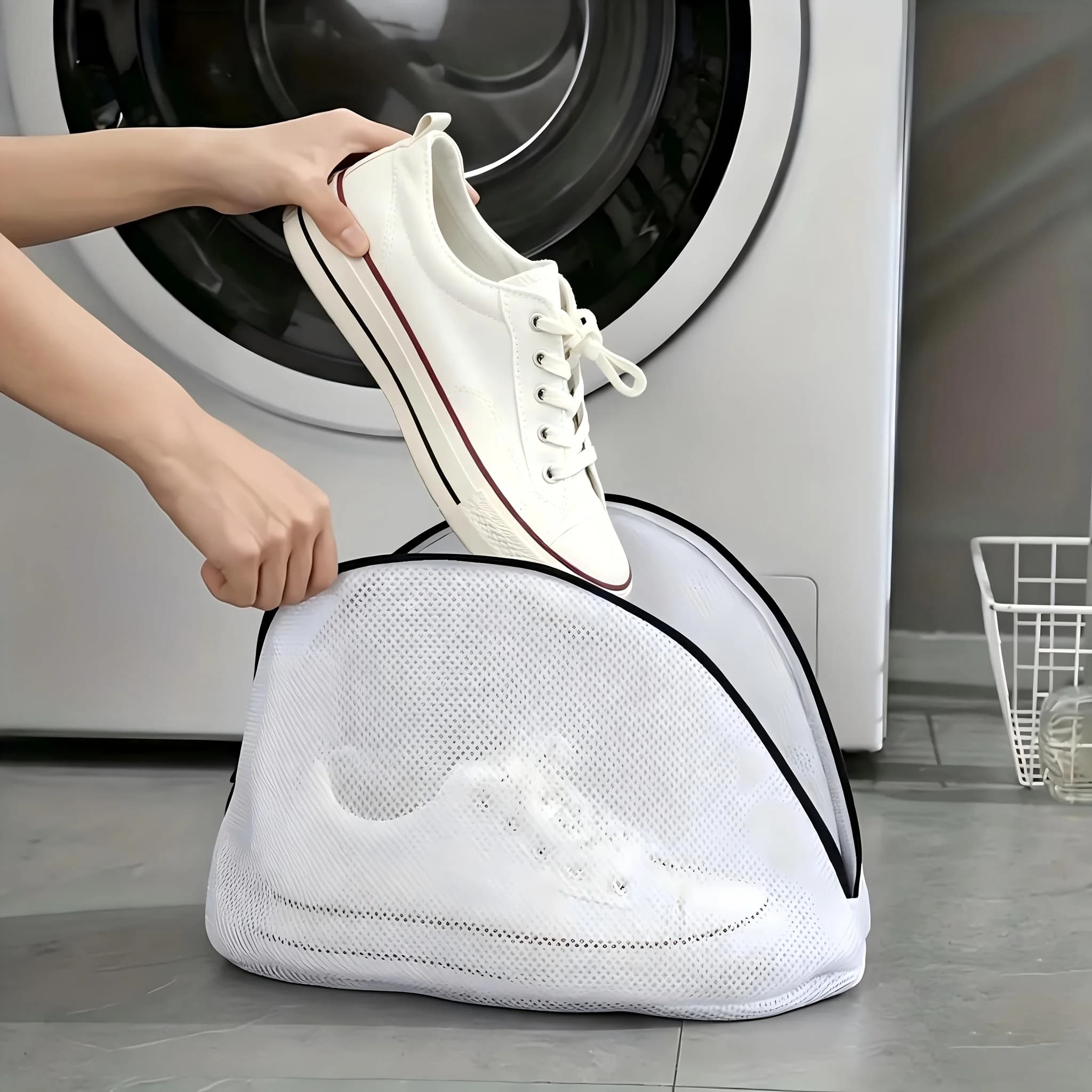 1/2 piece anti-deformation shoe wash bag to protect your shoes - perfect for laundry and washing machines