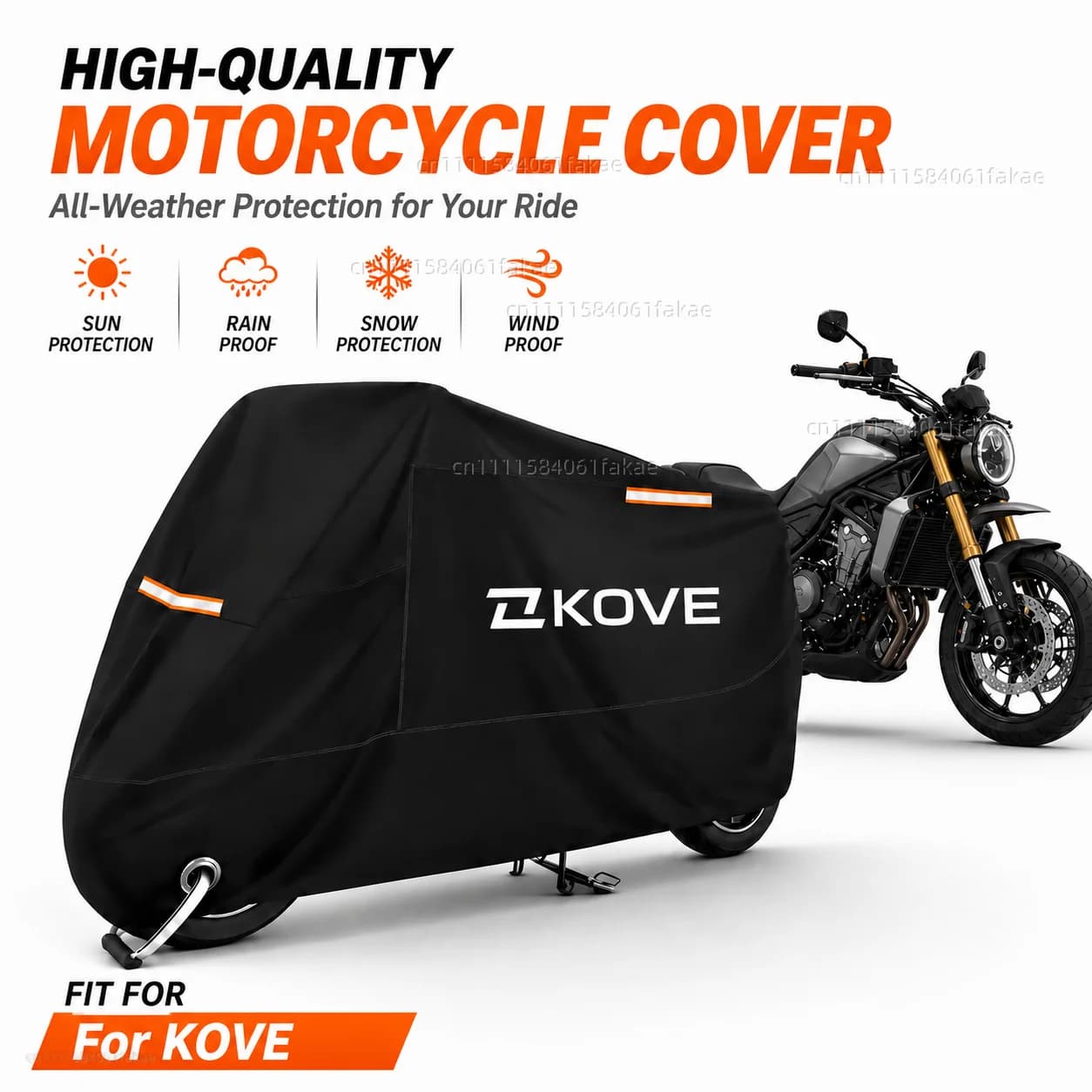 Motorcycle Cover Waterproof Outdoor All Season Dustproof UV Protective Moto Scooter Rain Cover For KOVE 800X Pro/Rally 525X 500X