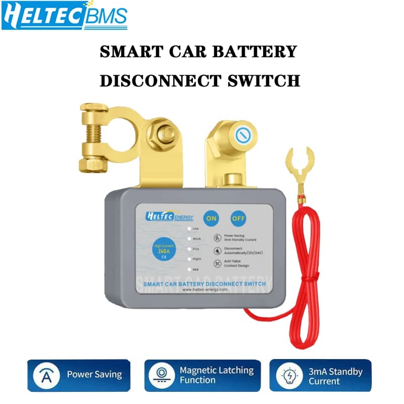 Heltec Smart Wireless Doppio interruttore di disconnessione della batteria a distanza Controllo automatico adatto per auto con spostamento 12V <3.0
