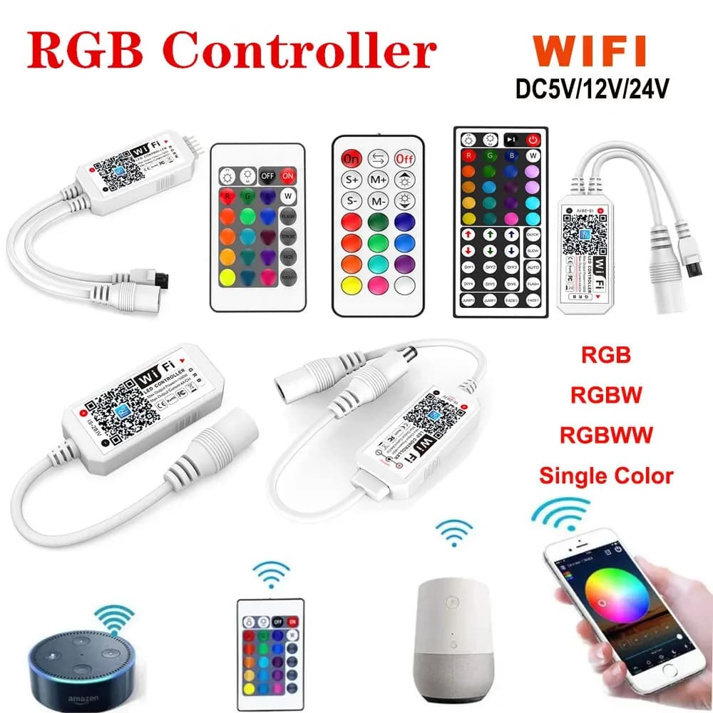 Magic Home WIFI Controller LED 5V 12V 24V RGBW RGBWW RGB + CCT Bluetooth 2.4G Touch Per 5050 2835 WS2811 WS2812B Striscia Led