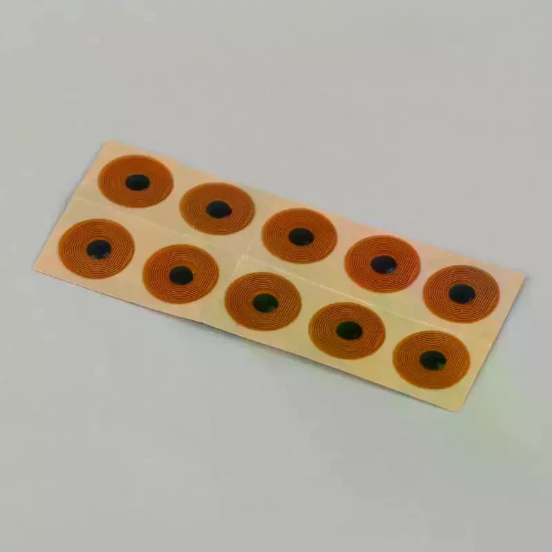 5/10Pcs 10MM Diameter High Temperature RFID NFC FPC Tags NXP NFC213 Mini Cards 13.56MHz Anti-Fake Anti-Metal Passive RF Card