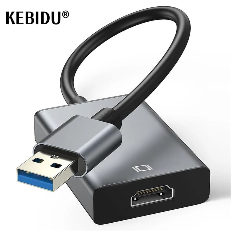 HD Adapter from USB to HDMI 1080P 60Hz USB 3.0 Converter to HDMI External USB Adapter Video Cable for Laptop PC