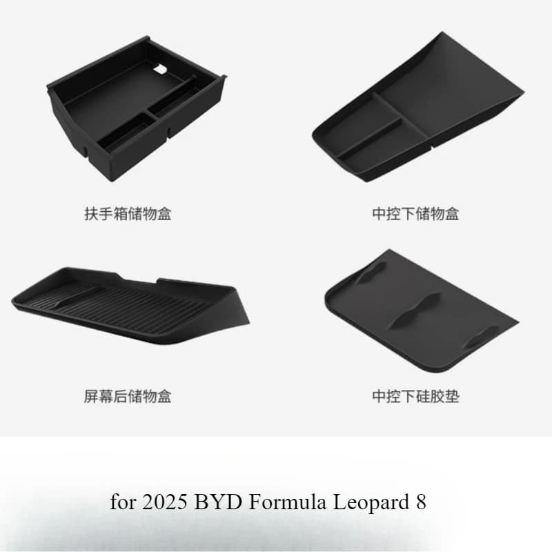 Scatola portaoggetti per organizer bracciolo console centrale in ABS per accessori interni BYD Formula Leopard 8 2025