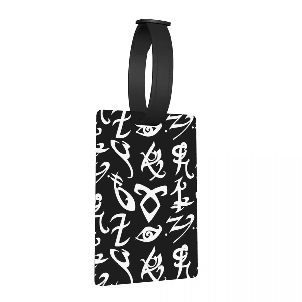 Shadowhunters, Shadowhunters Rune, Strumenti mortali Etichette per bagagli Etichetta d'imbarco per bagagli portatile Porta etichette ID Nome Indirizzo
