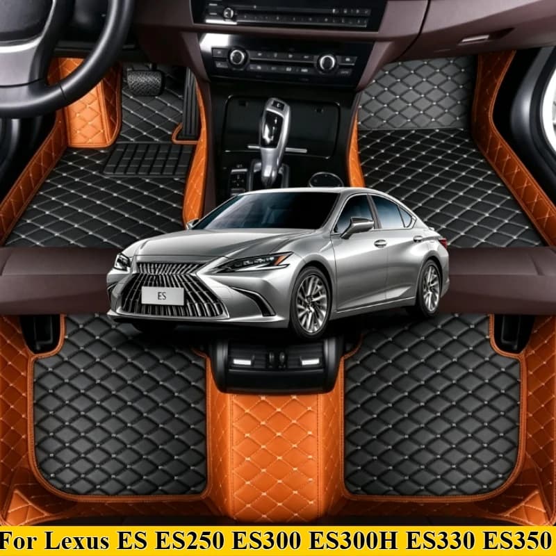 Custom Car Floor Mats For Lexus ES ES250 ES300 ES300H ES330 ES350 Interior Accessories Rubber Auto leather Carpet Rugs 2006-2026