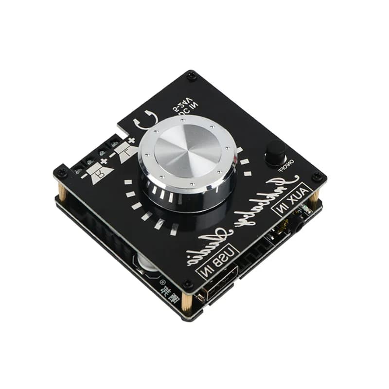 La scheda amplificatore di potenza digitale Bluetooth stereo a doppio canale HIFI supporta chiavetta USB Riproduzione AUX audio 2 * 30 W