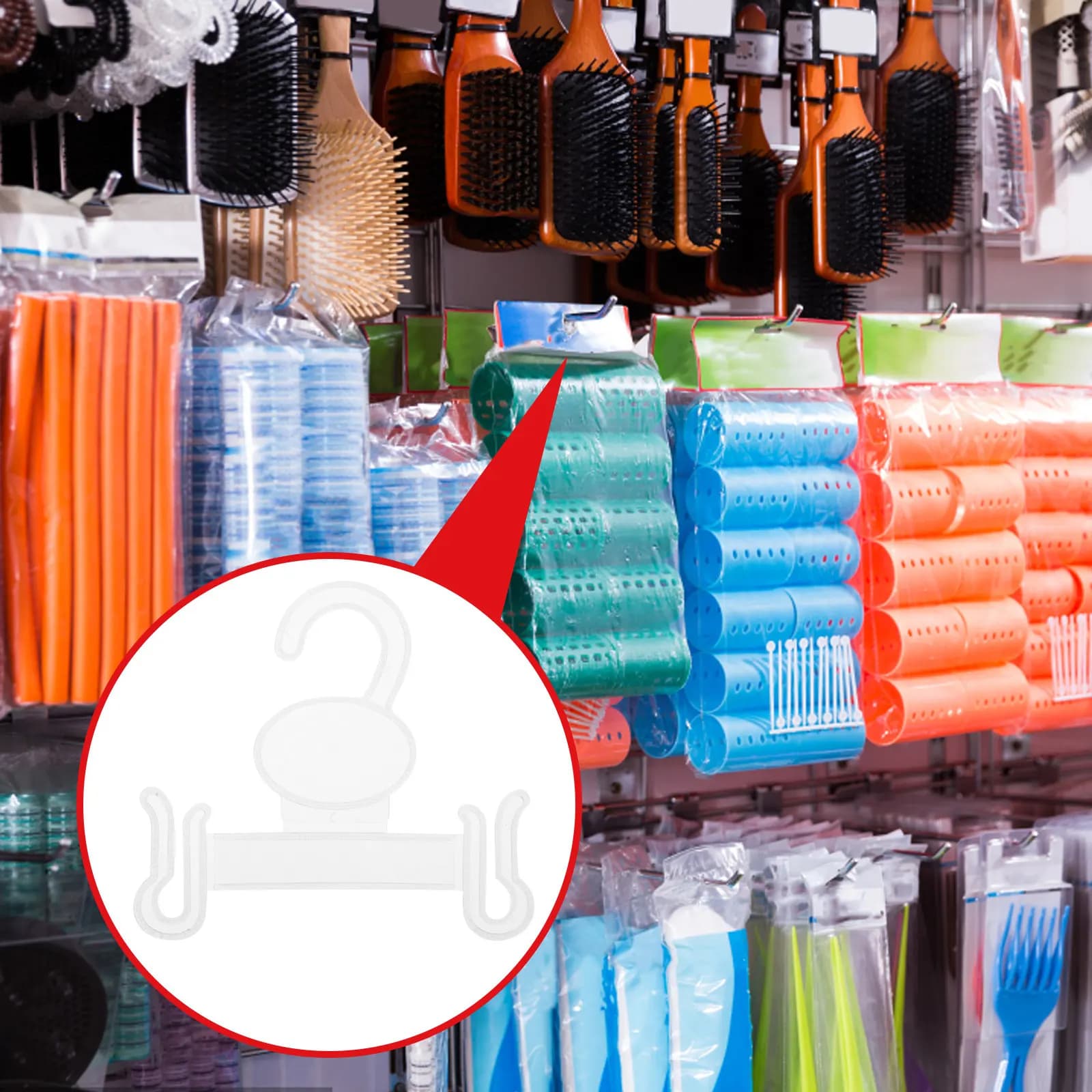 100 Pezzi Ganci Organizzatori per Ciabatte e Sandali, Ganci Salvaspazio per Scarpe, Appendiabiti per Scarpe, Organizzazione Calzature