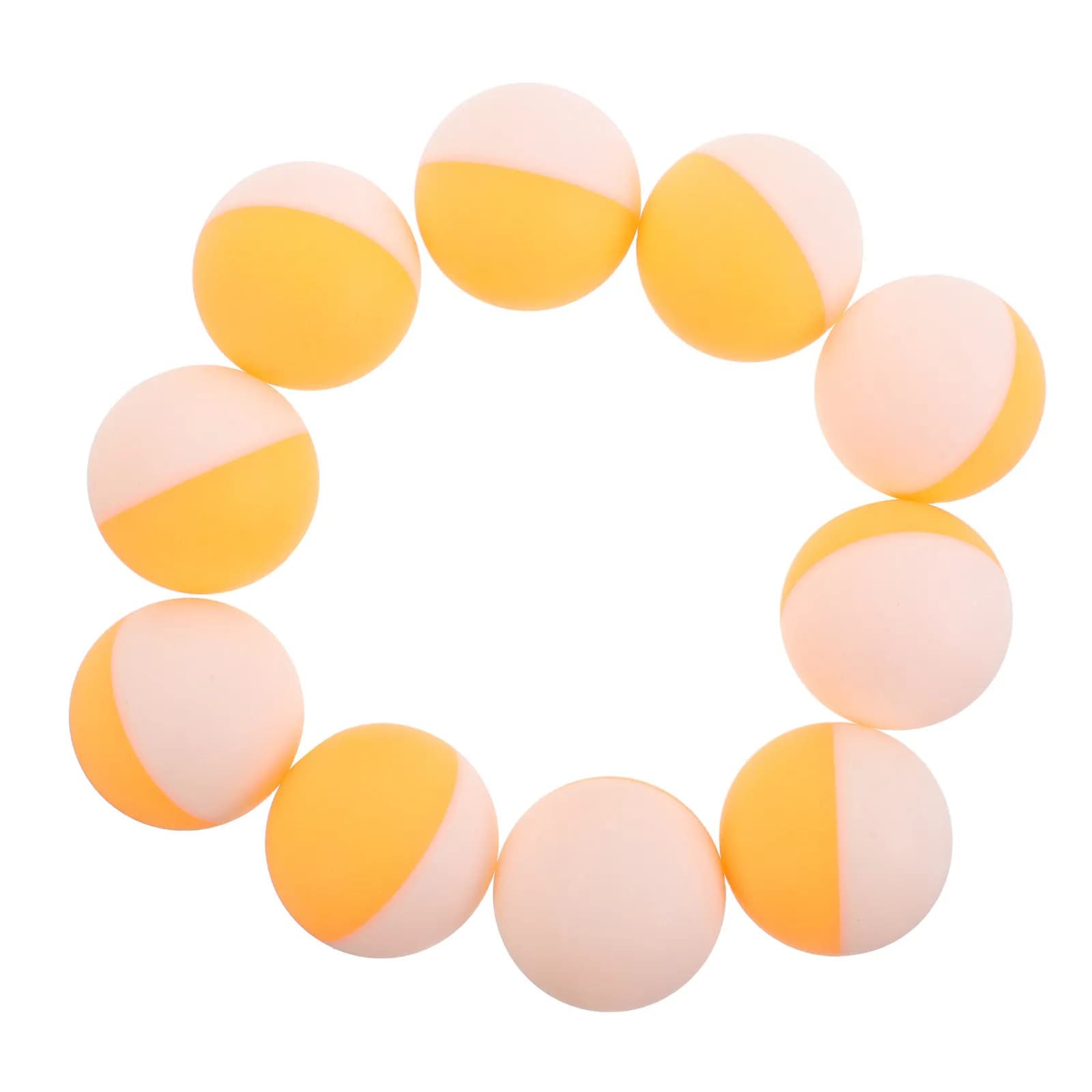 20 palline da ping pong per bambini, bicolore, ad alta elasticità, per allenamento indoor, sviluppo delle abilità nel ping pong per bambini