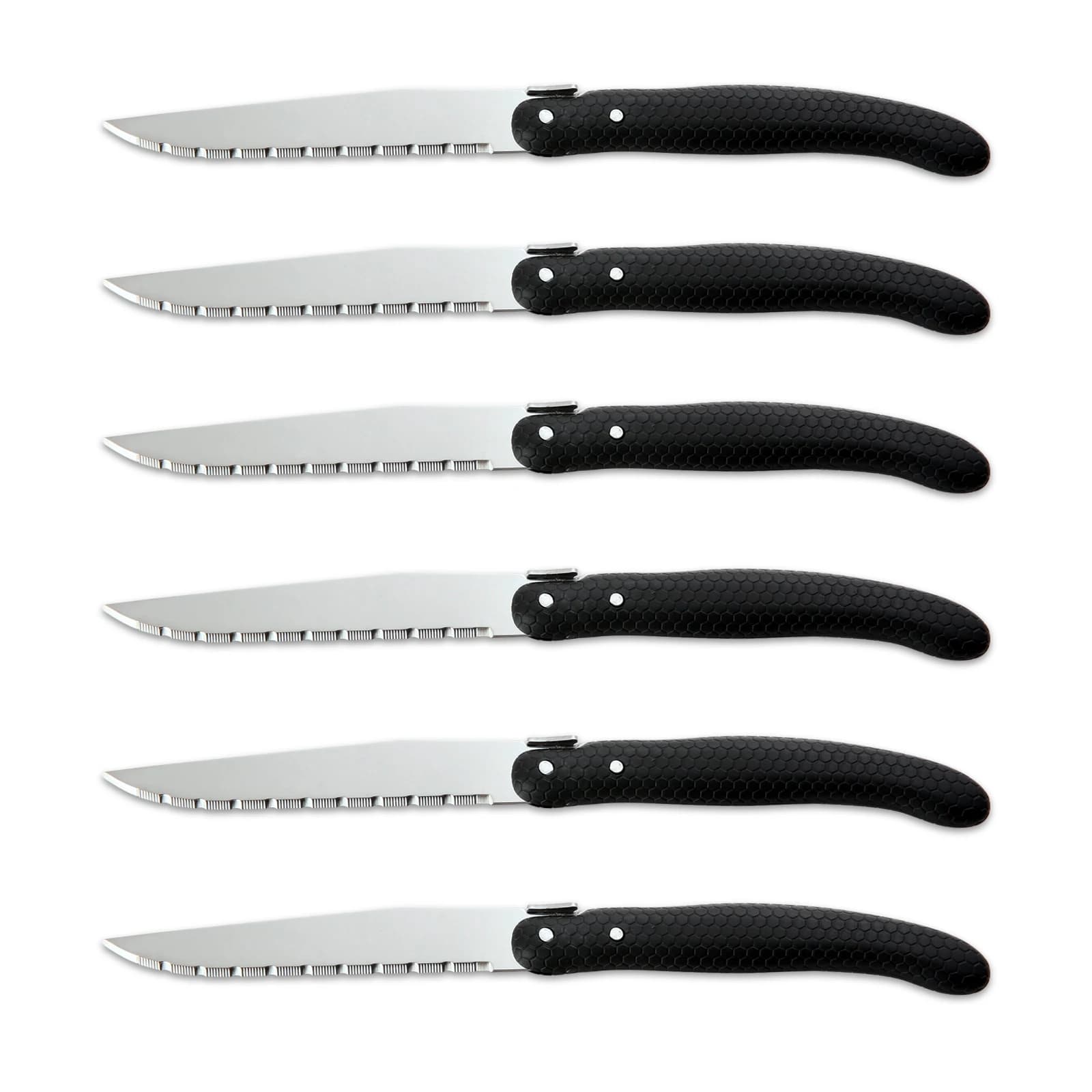 KitchenTrend 6Pcs VG-10 Core Damascus Kitchen Knife Set, Steak Cleaver Peeler Utility Knives, Razor Sharp for Home Cooking & Gift