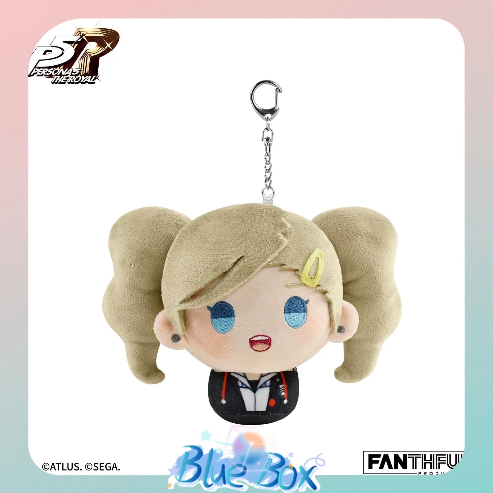 Autentico Portachiavi Peluche Kawaii FANTHFUL P5R, Action Figure Joker, Decorazione da Collezione, Regalo di Compleanno per Fan, Disponibile