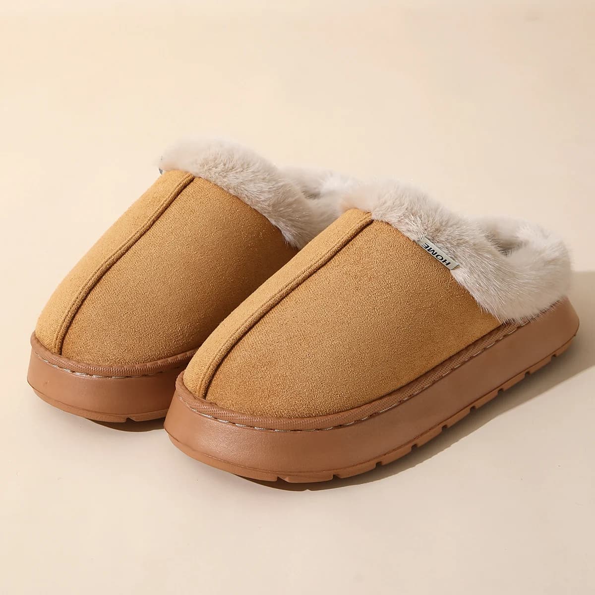Pantofole da coppia calde invernali alla caviglia in pelliccia sintetica 2025 Pantofole da casa antiscivolo con suola morbida da donna Scarpe comode da interno in cotone casual Donna 45