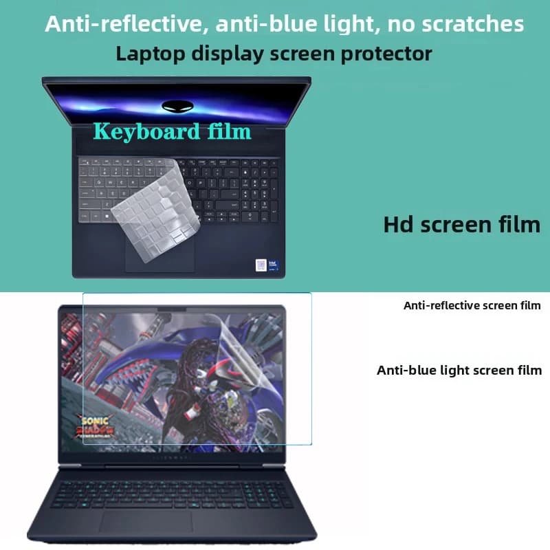 Per 16 pollici Alienware 16 16X Aurora Gaming Notebook display del computer schermo ad alta definizione pellicola di protezione per gli occhi pellicola per tastiera