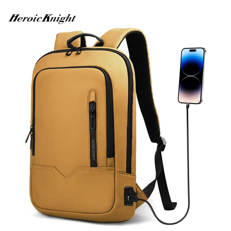 Zaino Heroic Knight da uomo multifunzione da lavoro impermeabile sottile zaino per laptop moda zaino da viaggio da 15,6 pollici per la scuola di lavoro
