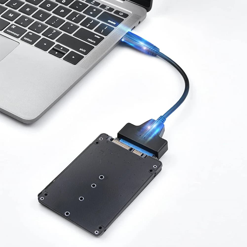 Adattatore M.2 NGFF SSD a SATA3, Box Esterno per Disco Rigido, Adattatore M.2 SSD a Doppio Uso, Scheda Adattatore M.2 NGFF a SATA3.0 per PC