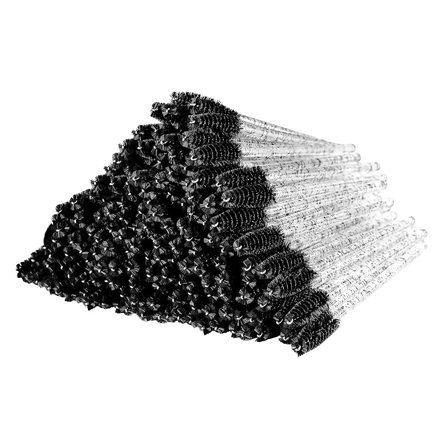 300 Disposable Brushes for Extension Eyelashes - Soft Fiber Slittings for Mascara, for Professional and Domestic Use