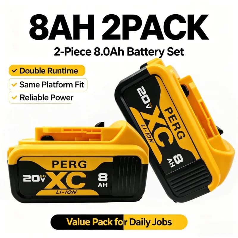100% Original 8000mAh 20V for Dewal Power Tool Battery DCB206 20V 8.0Ah Battery DCB206 20V Battery DCB205 DCB208 DCB112 Charger