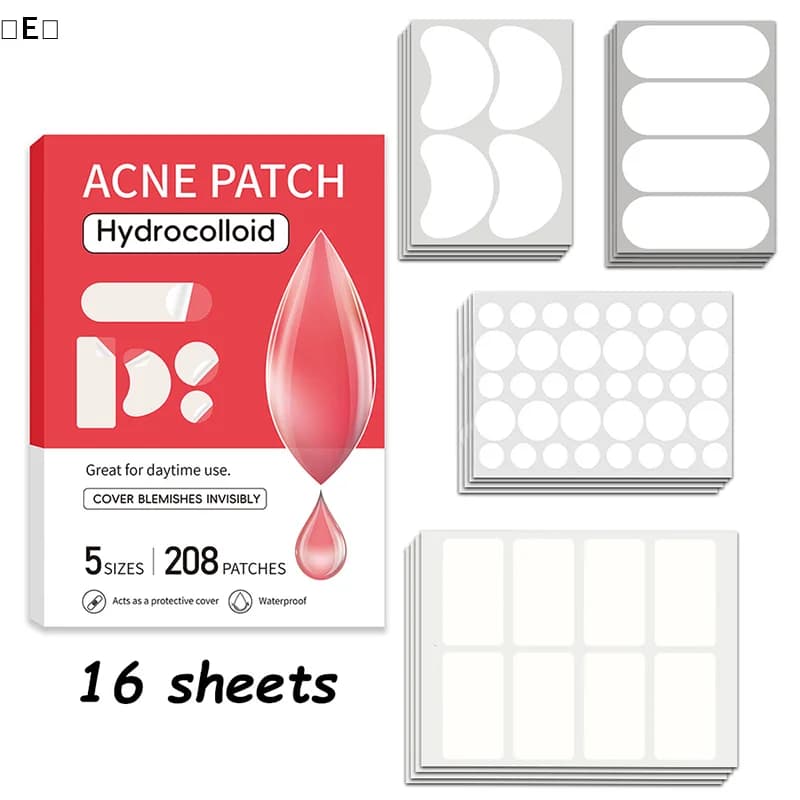 hydrocolloid seals for acne, invisible, waterproof, breathable, for the treatment of closed black dots, skin care tool of the face stressWinter5 treating